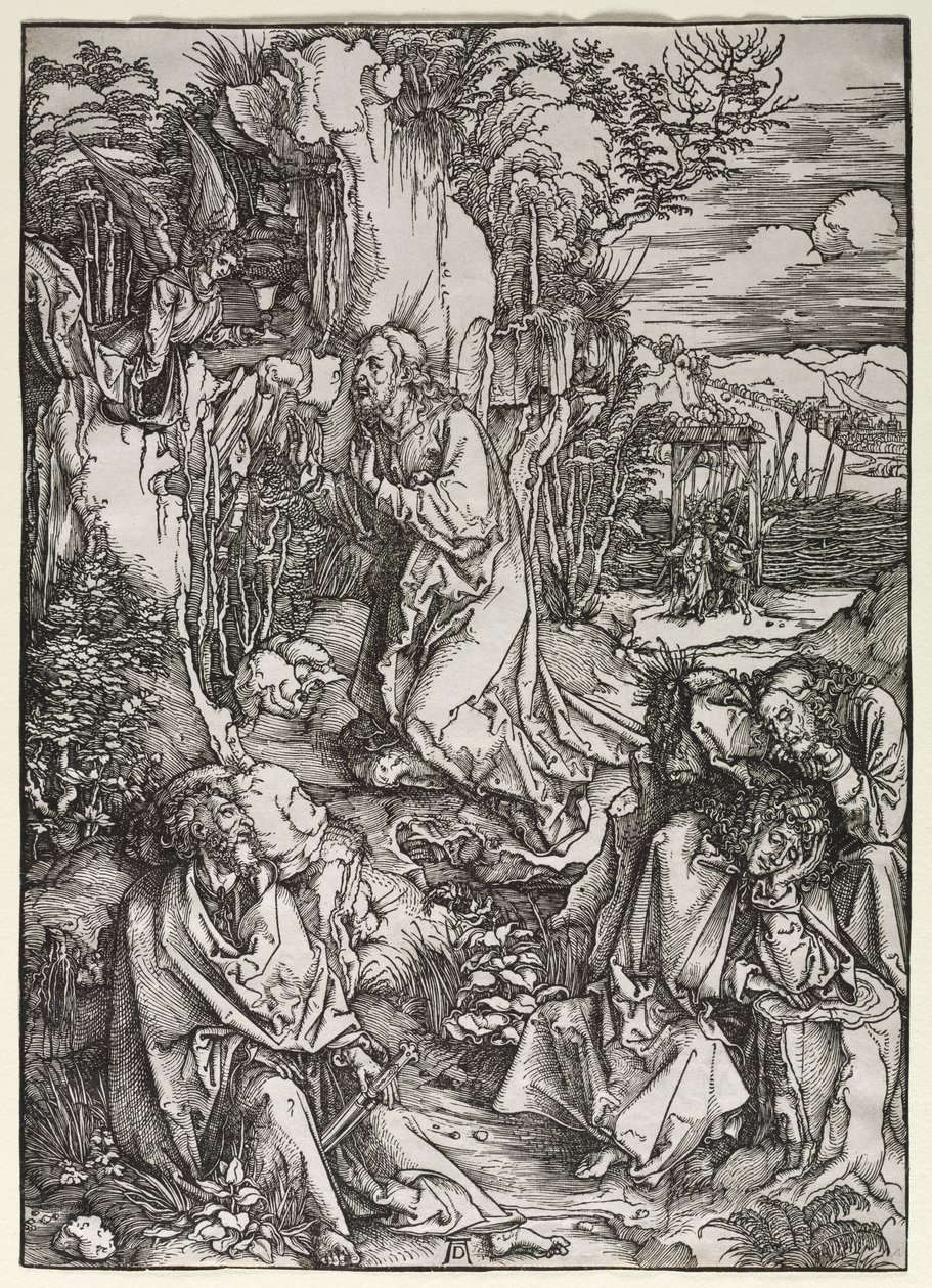 Den store lidenskapen: Kristus på Oljeberget av Albrecht Dürer