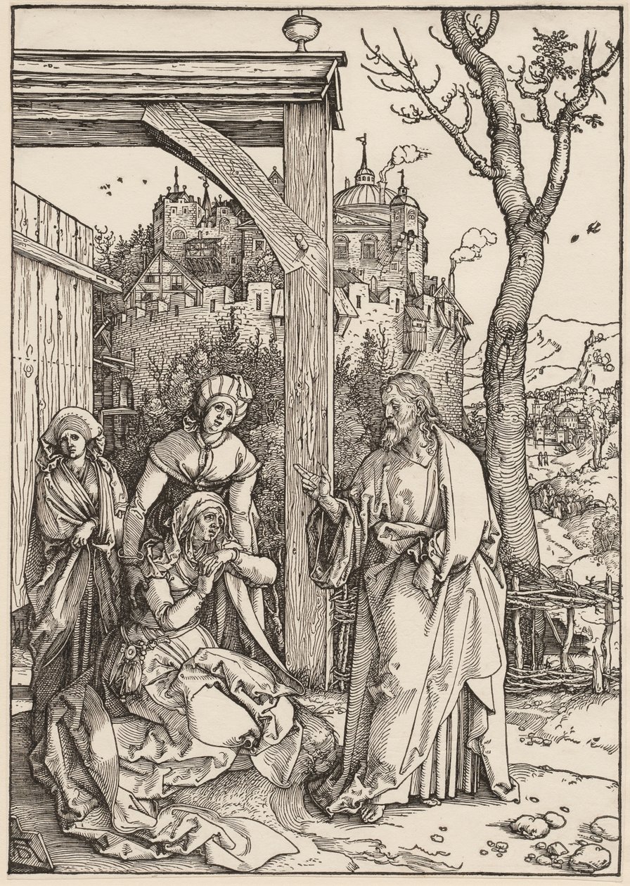 Jomfru Marias liv: Kristus tar avskjed med sin mor av Albrecht Dürer