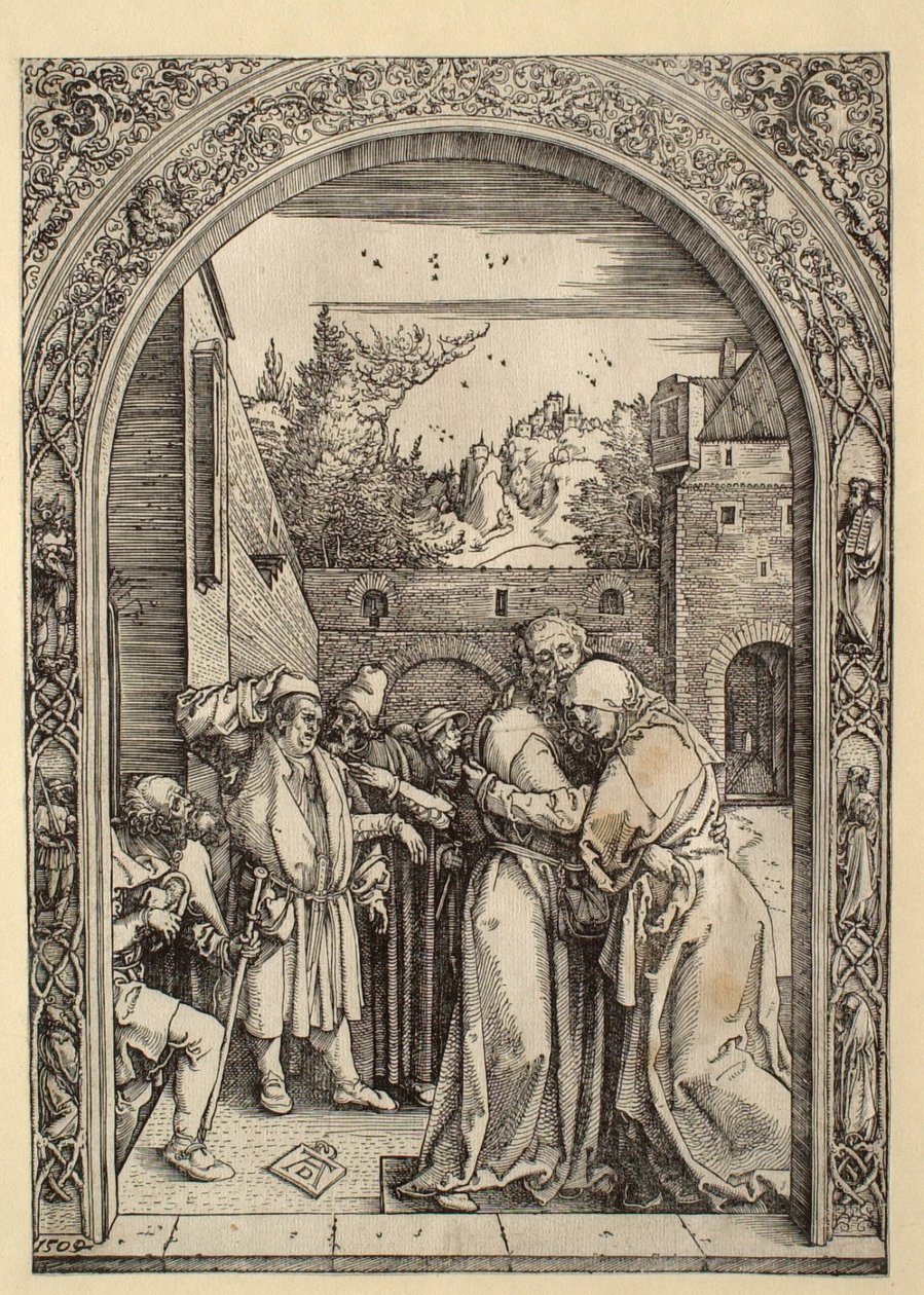 Jomfru Marias liv: Joakim og Anna ved Den gylne port av Albrecht Dürer