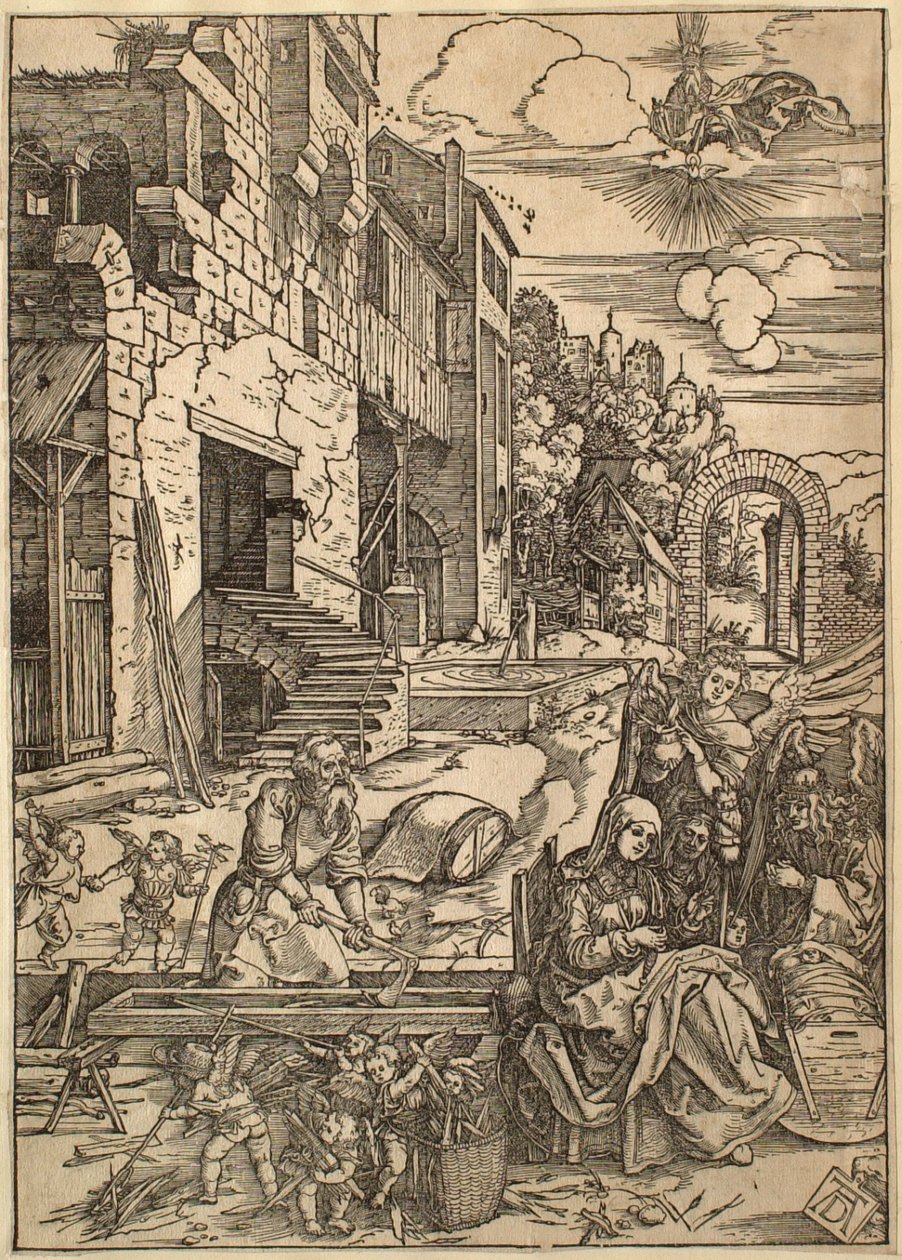 Jomfruens liv: Den hellige families opphold i Egypt av Albrecht Dürer