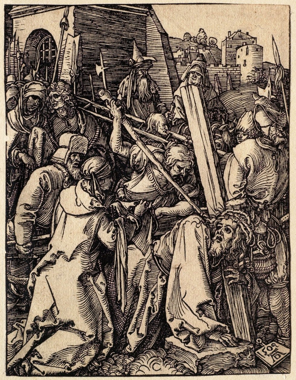 Den lille pasjonen: Kristus bærer korset av Albrecht Dürer