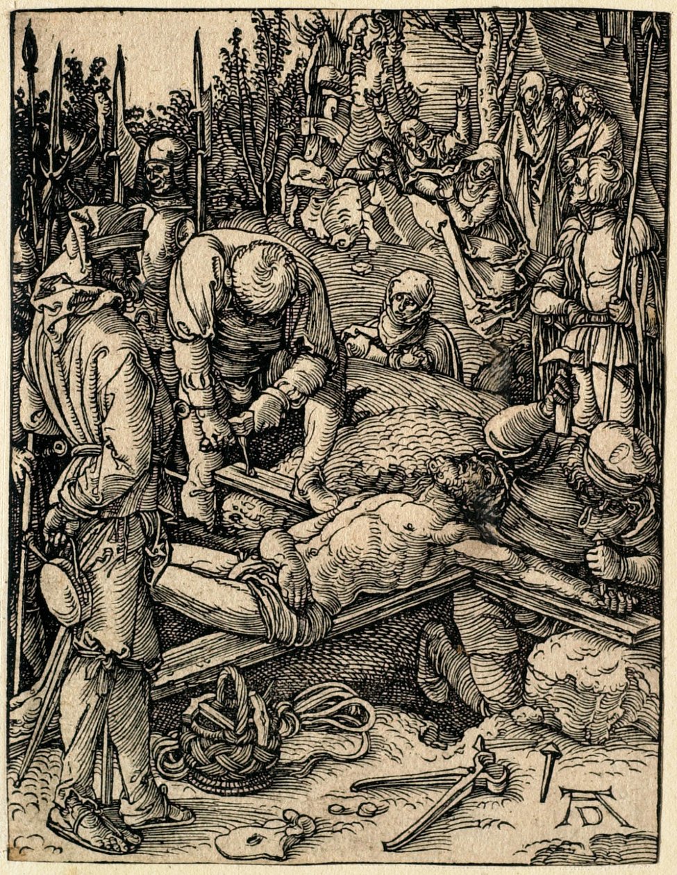 Den lille pasjonen: Kristus naglet til korset av Albrecht Dürer