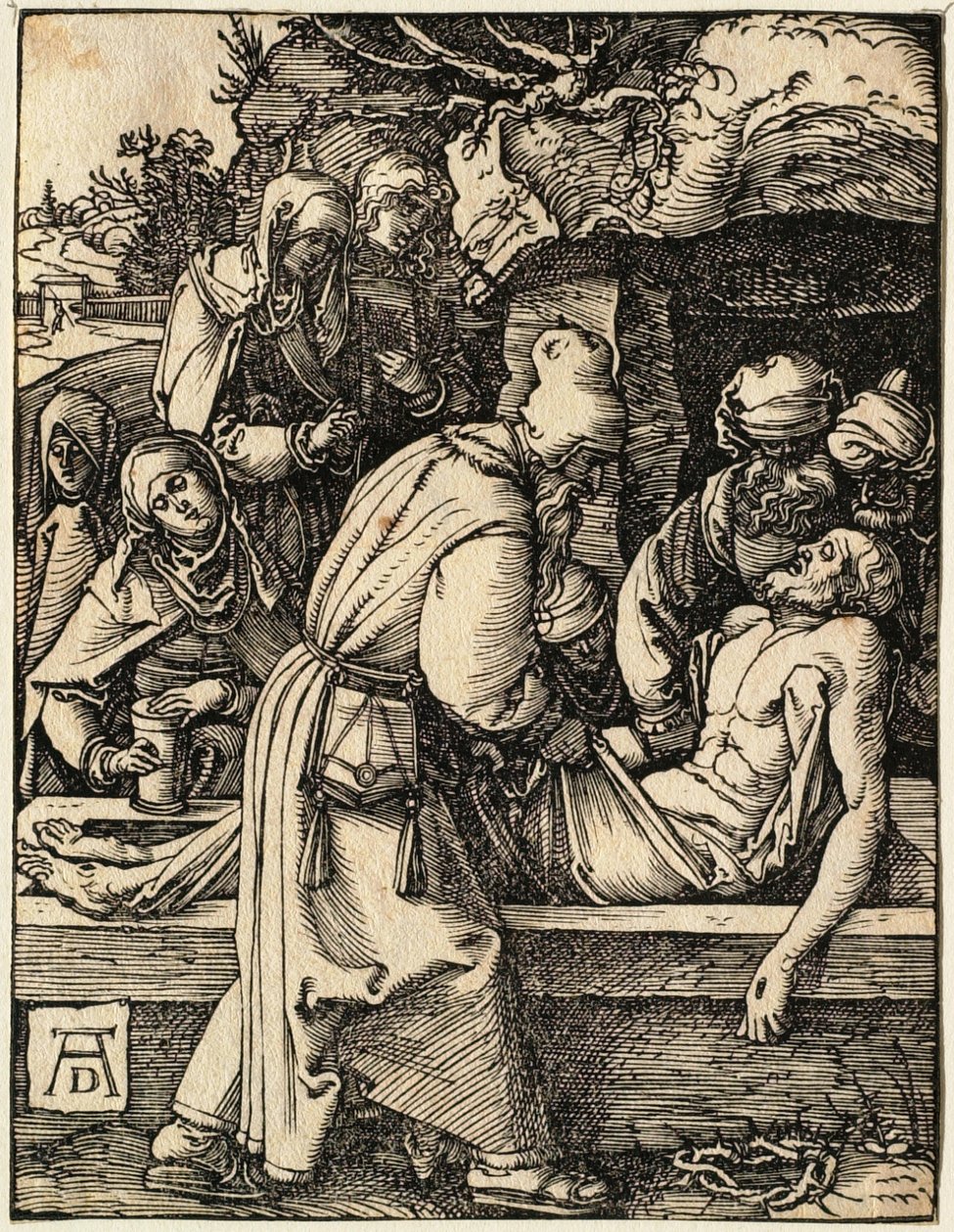 Den lille pasjonen: Nedtagelsen fra korset av Albrecht Dürer