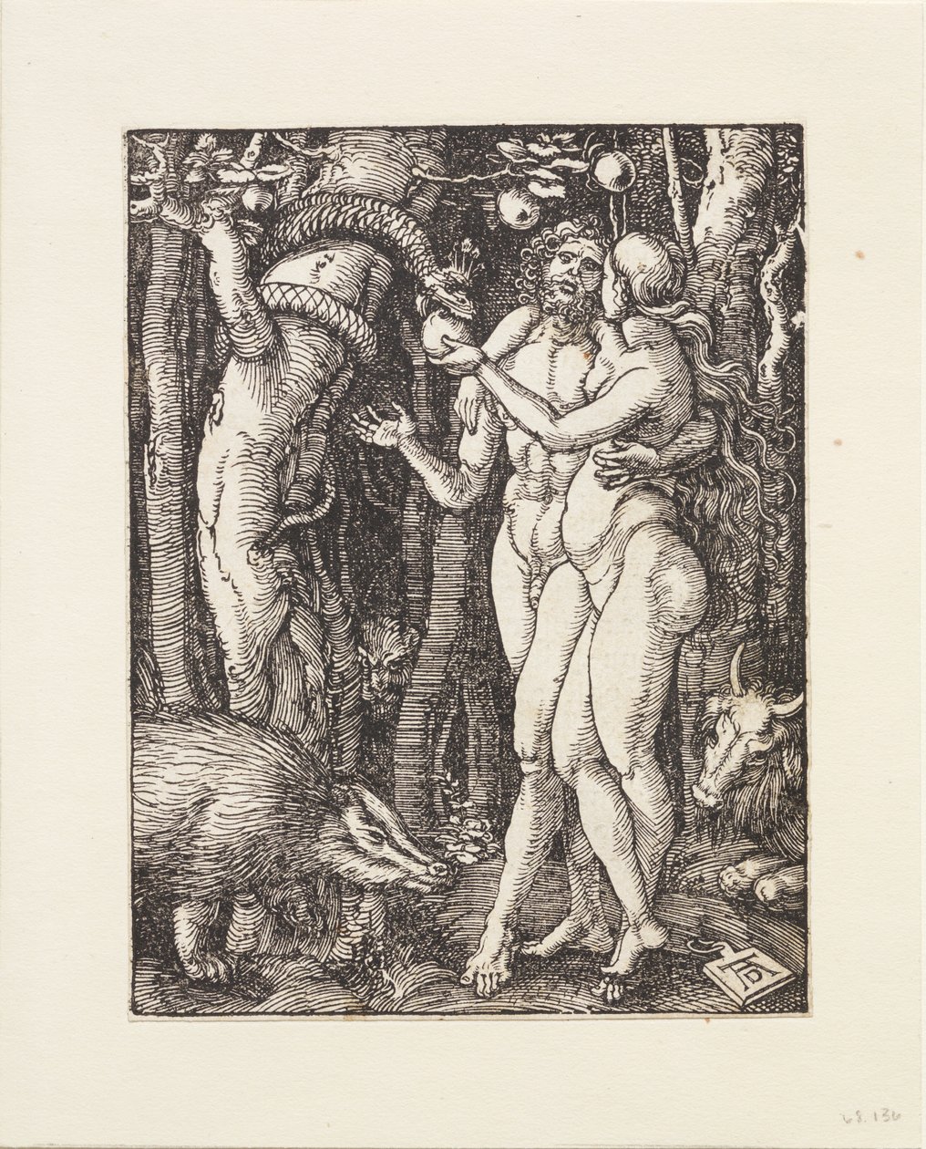 Den lille pasjonen: Syndefallet av Albrecht Dürer