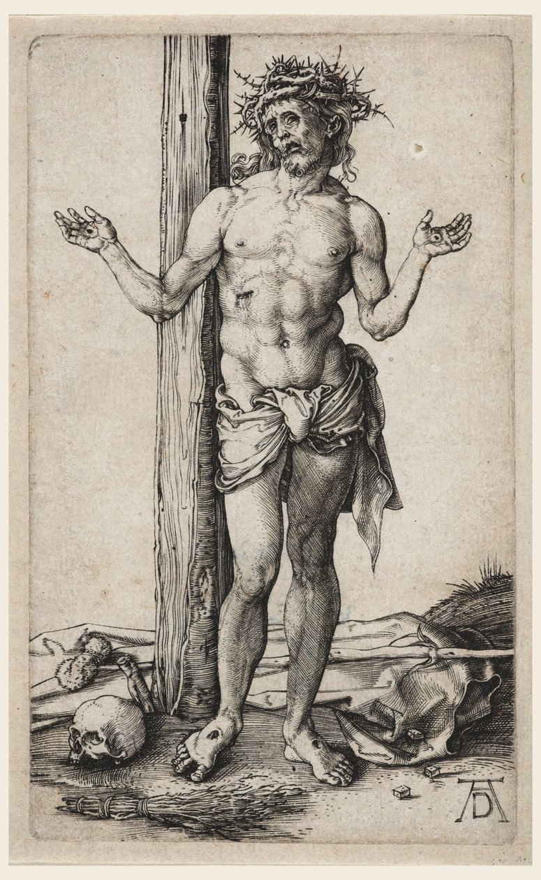The Man of Sorrows (med hendene hevet) av Albrecht Dürer