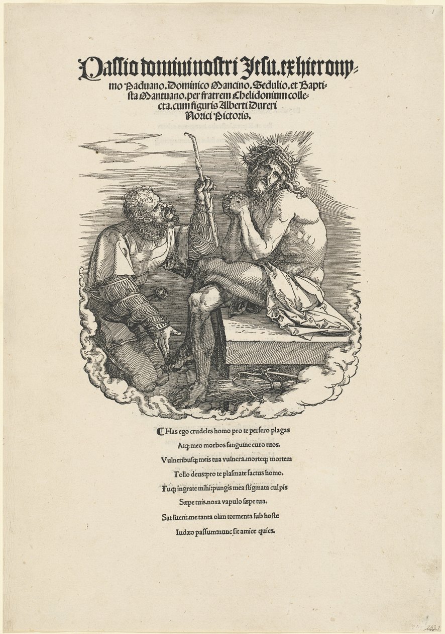 Sorgens mann hånet av en soldat av Albrecht Dürer