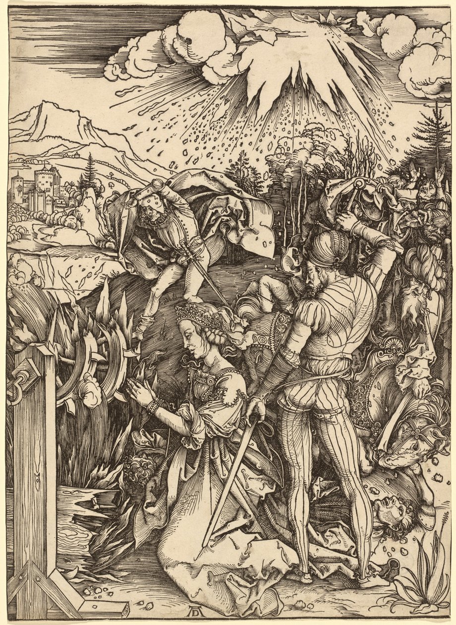 Sankt Katarinas martyrium av Albrecht Dürer