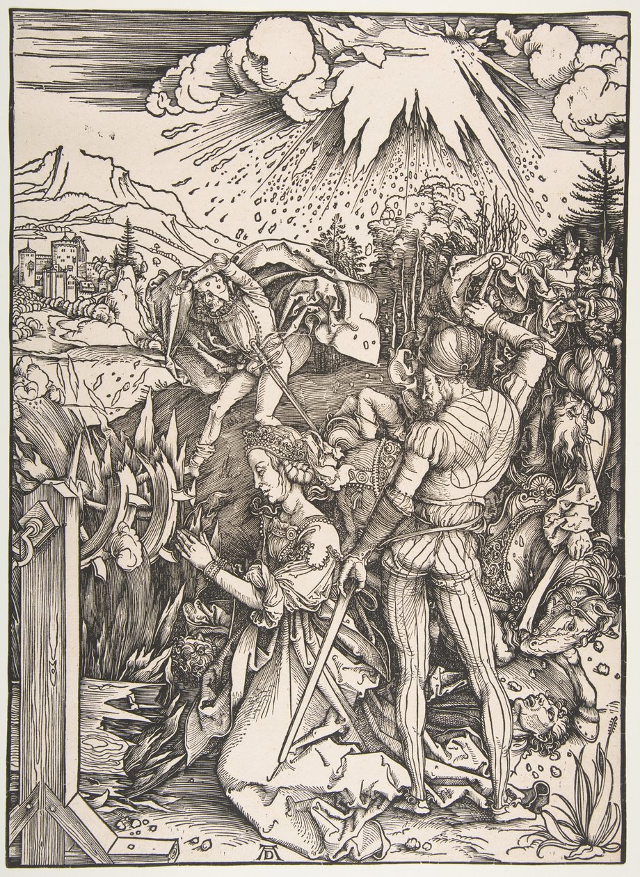 Den hellige Katarinas martyrium av Albrecht Dürer