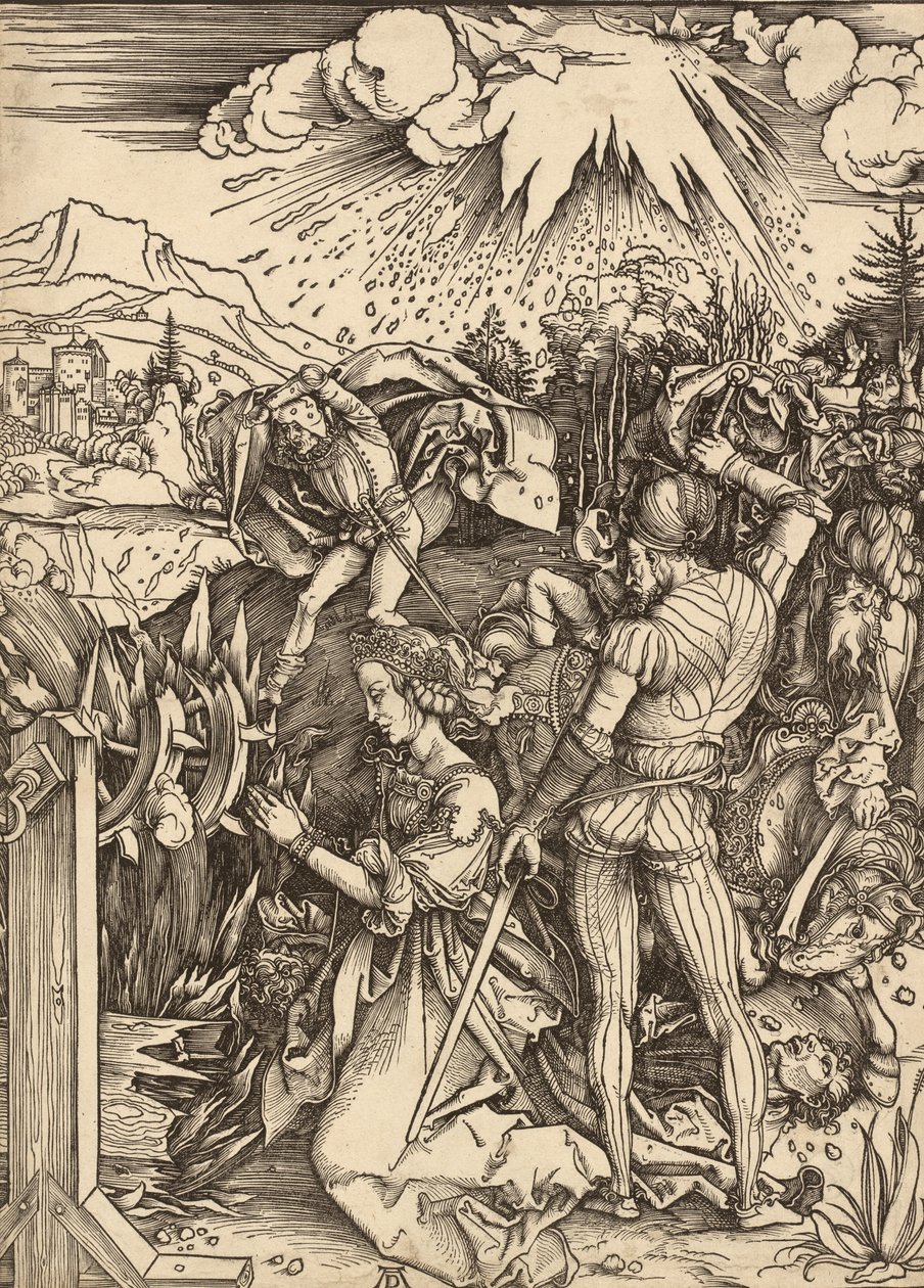 Martyrdommen til Saint Catherine, ca. 14971499. av Albrecht Dürer