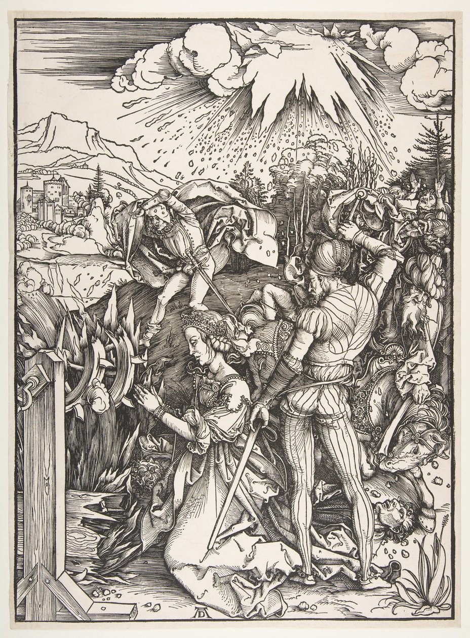 Martyrdommen til den hellige Katarina av Alexandria.n.d. av Albrecht Dürer