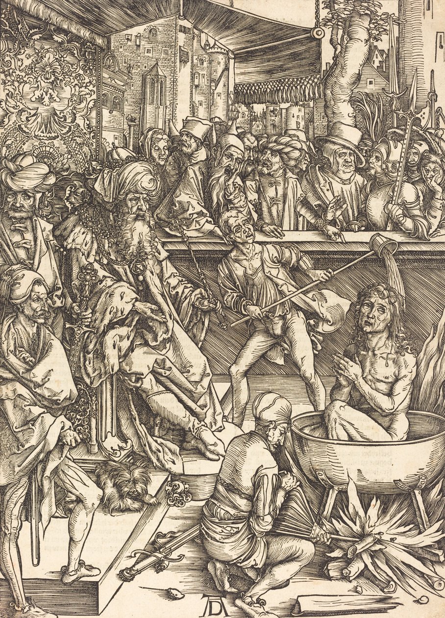The Martyrdom of Saint John, sannsynligvis ca. 14961498. av Albrecht Dürer