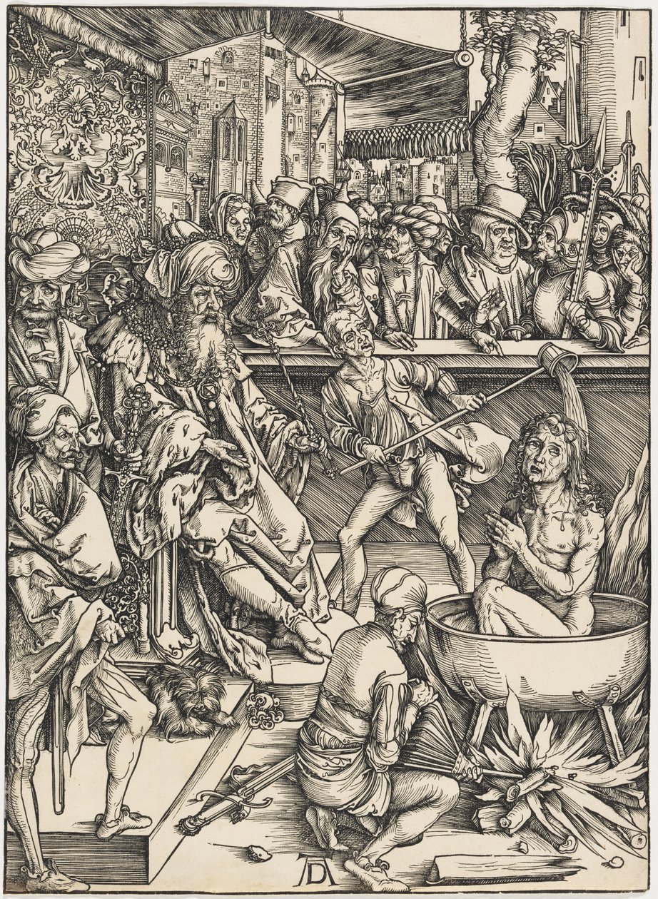 Evangelisten Johannes’ martyrium av Albrecht Dürer