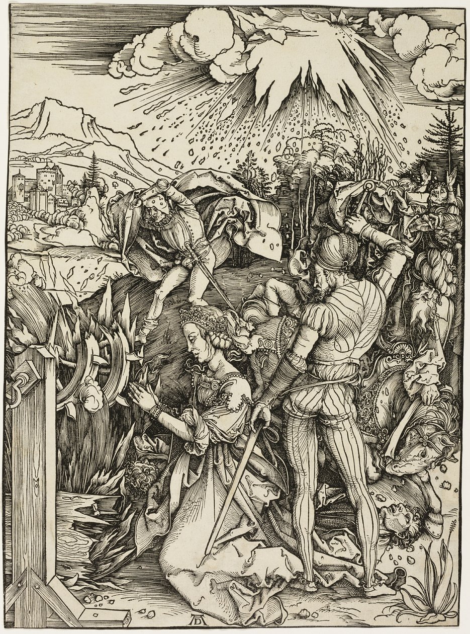 St. Katarinas martyrium av Albrecht Dürer