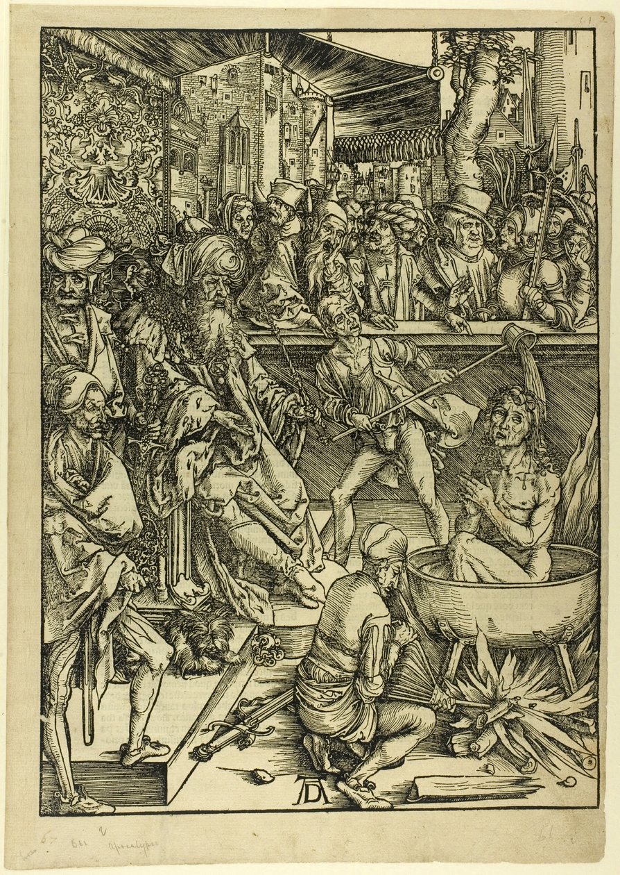 The Martyrdom of St. John, fra The Apocalypse av Albrecht Dürer