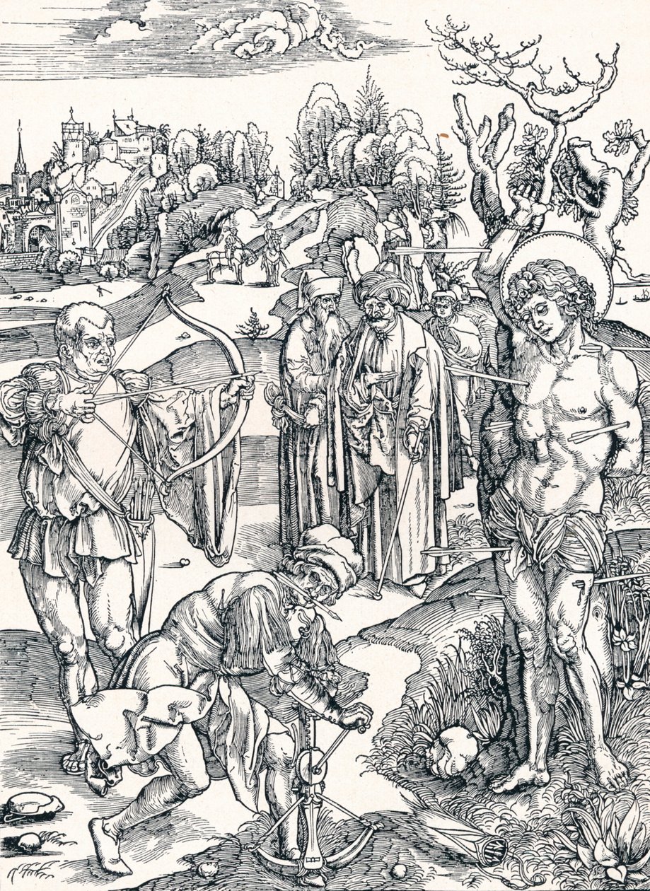 The Martyrdom of St Sebastian, c1495 1906 av Albrecht Dürer