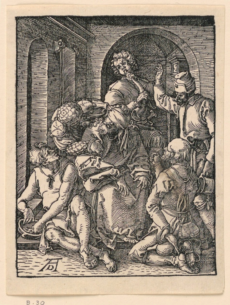 The Mocking of Christ, fra The Little Passion-serien av Albrecht Dürer