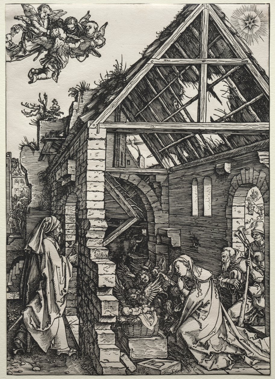 Fødselen, ca. 1502-1503. av Albrecht Dürer