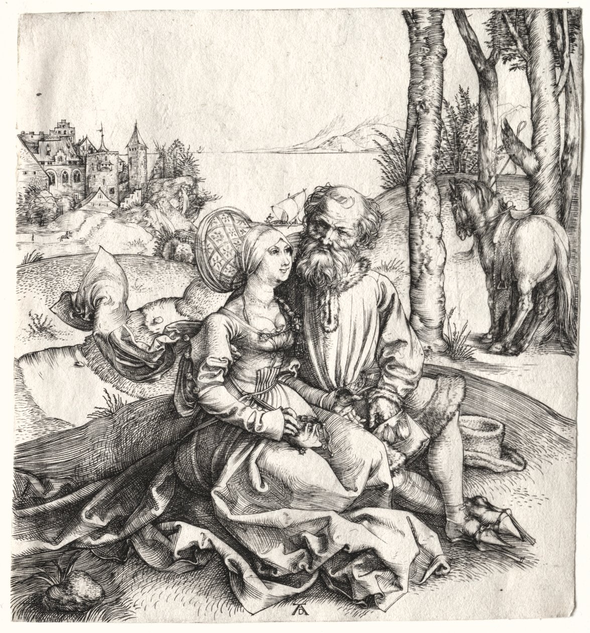 Tilbudet om kjærlighet (eller det dårlige paret) av Albrecht Dürer