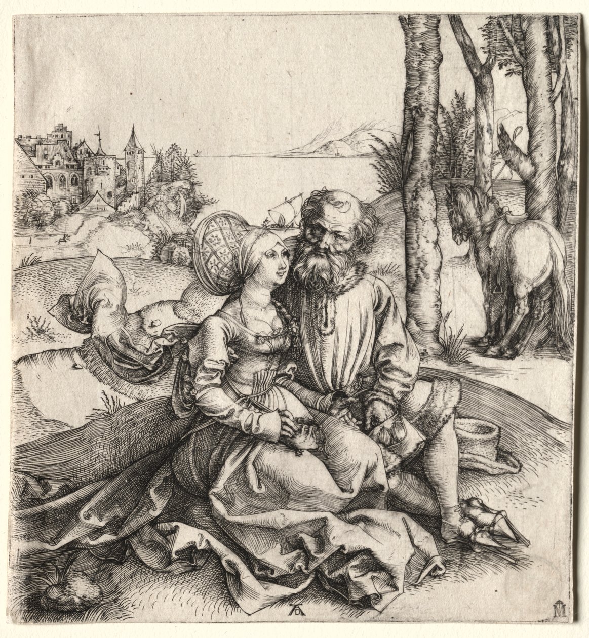Tilbudet om kjærlighet (eller det dårlige paret) av Albrecht Dürer