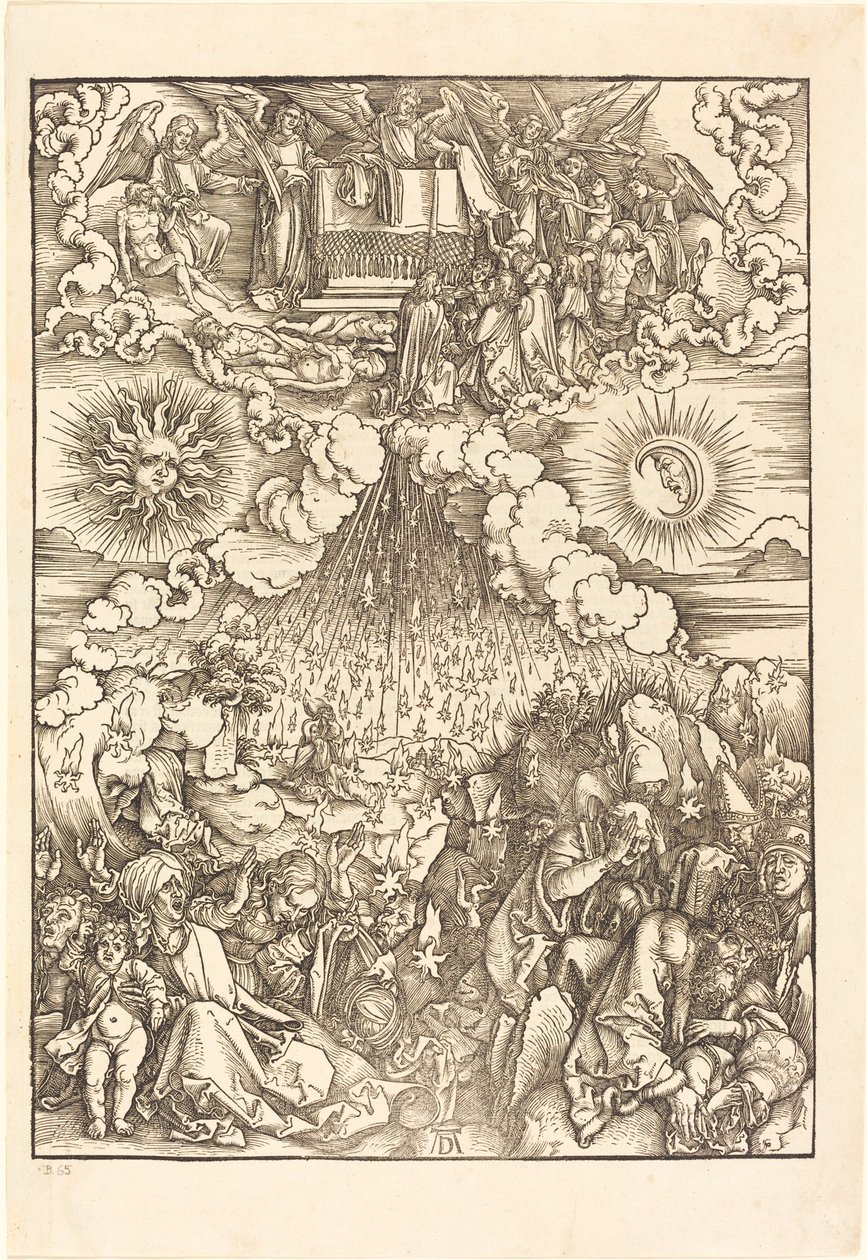 Åpningen av det femte og sjette segl av Albrecht Dürer