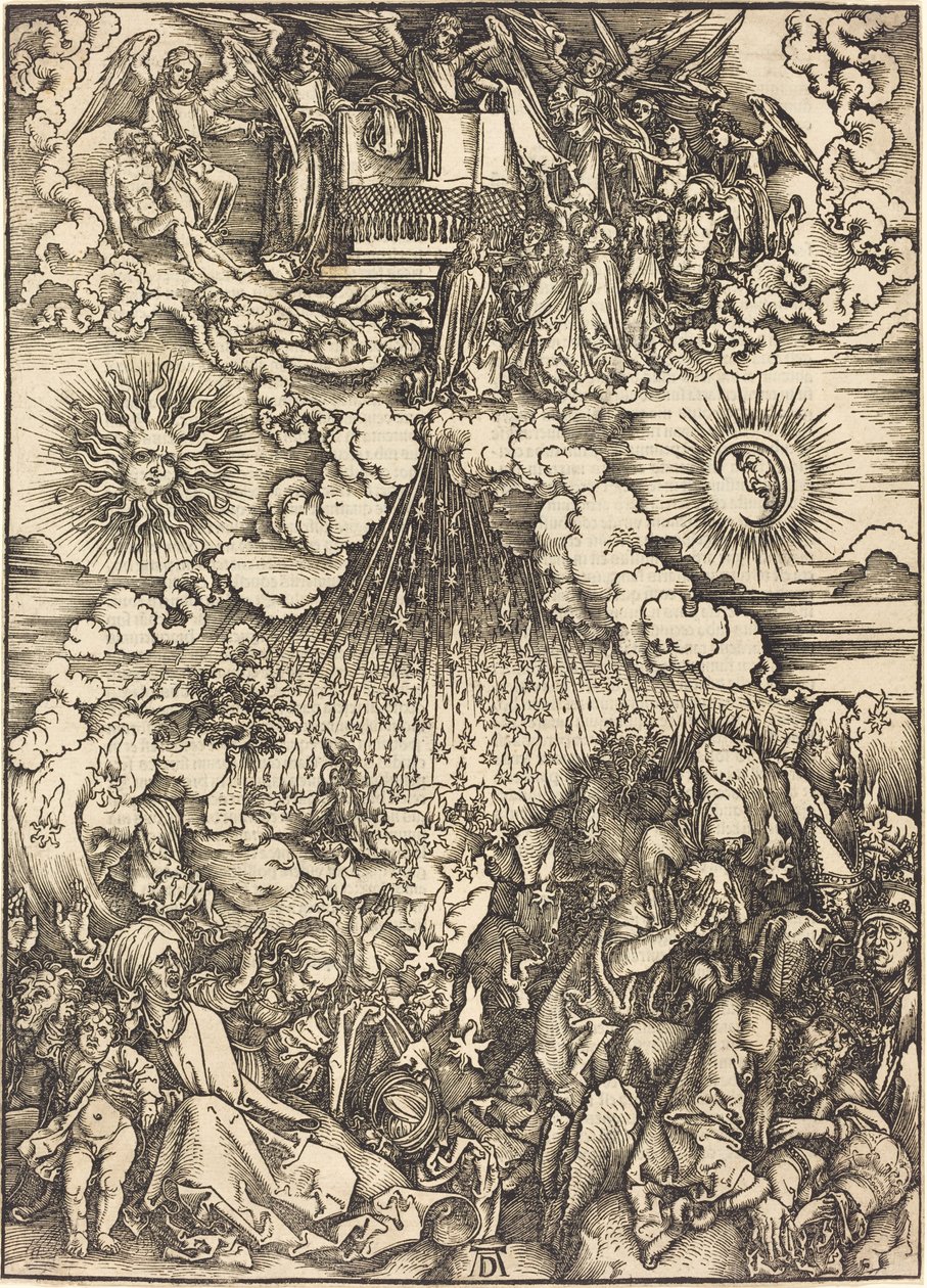 Åpningen av det femte og sjette seglet av Albrecht Dürer