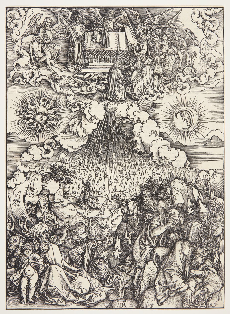 Åpningen av det femte og sjette seglet av Albrecht Dürer