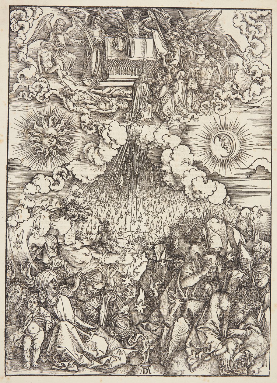 Åpningen av det femte og sjette seglet av Albrecht Dürer