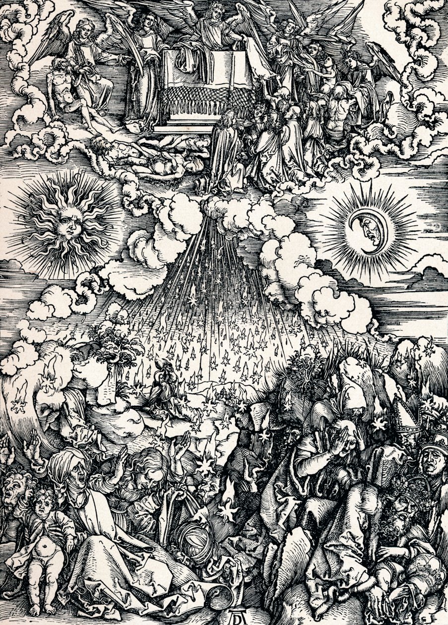 Åpningen av det femte og sjette segl, 1498 1906 av Albrecht Dürer