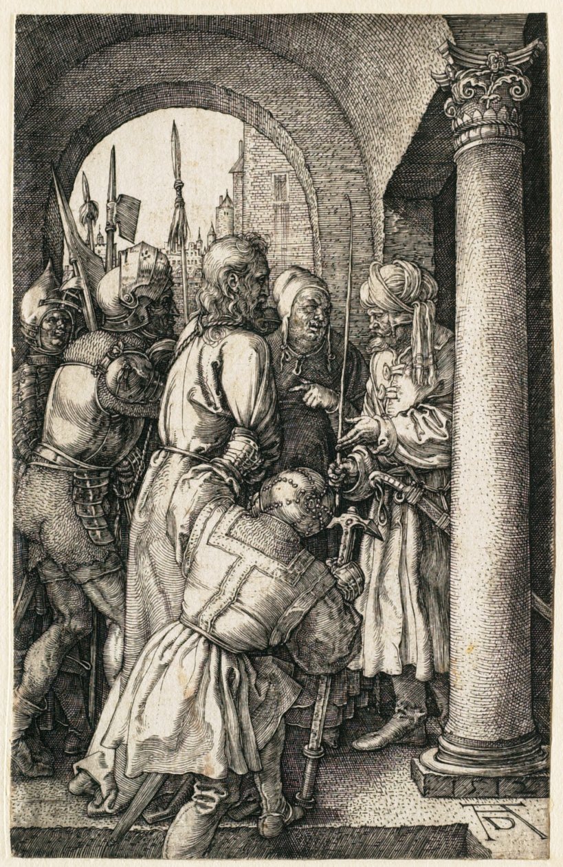 Pasjonen: Kristus foran Pilatus av Albrecht Dürer