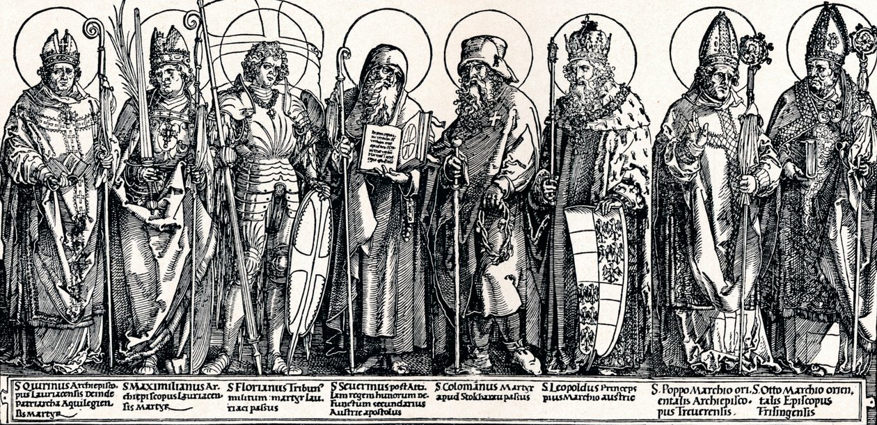 Østerrikes skytshelgen, 1515 1906 av Albrecht Dürer