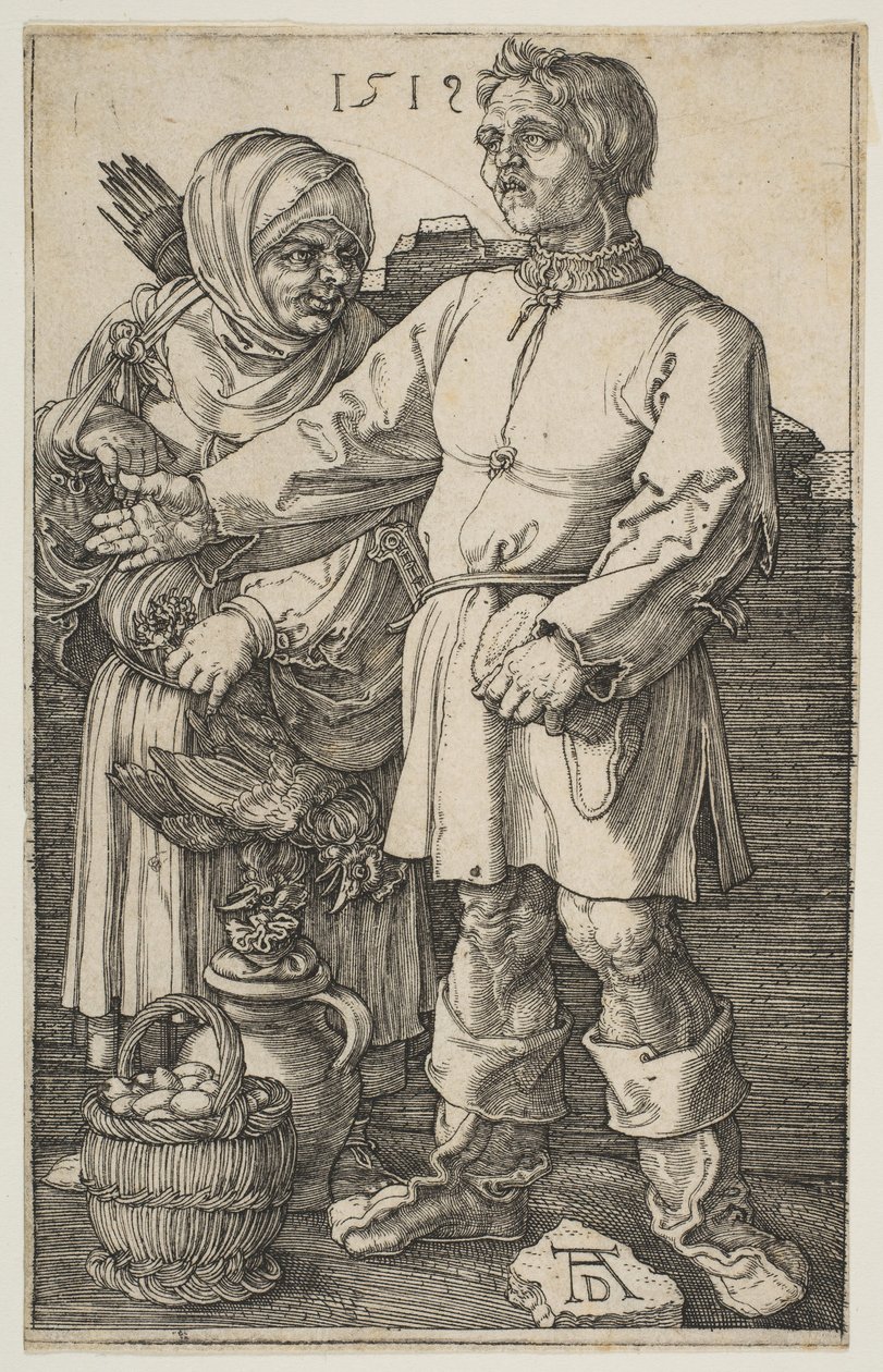 Bondeparet på markedet, 1519. av Albrecht Dürer