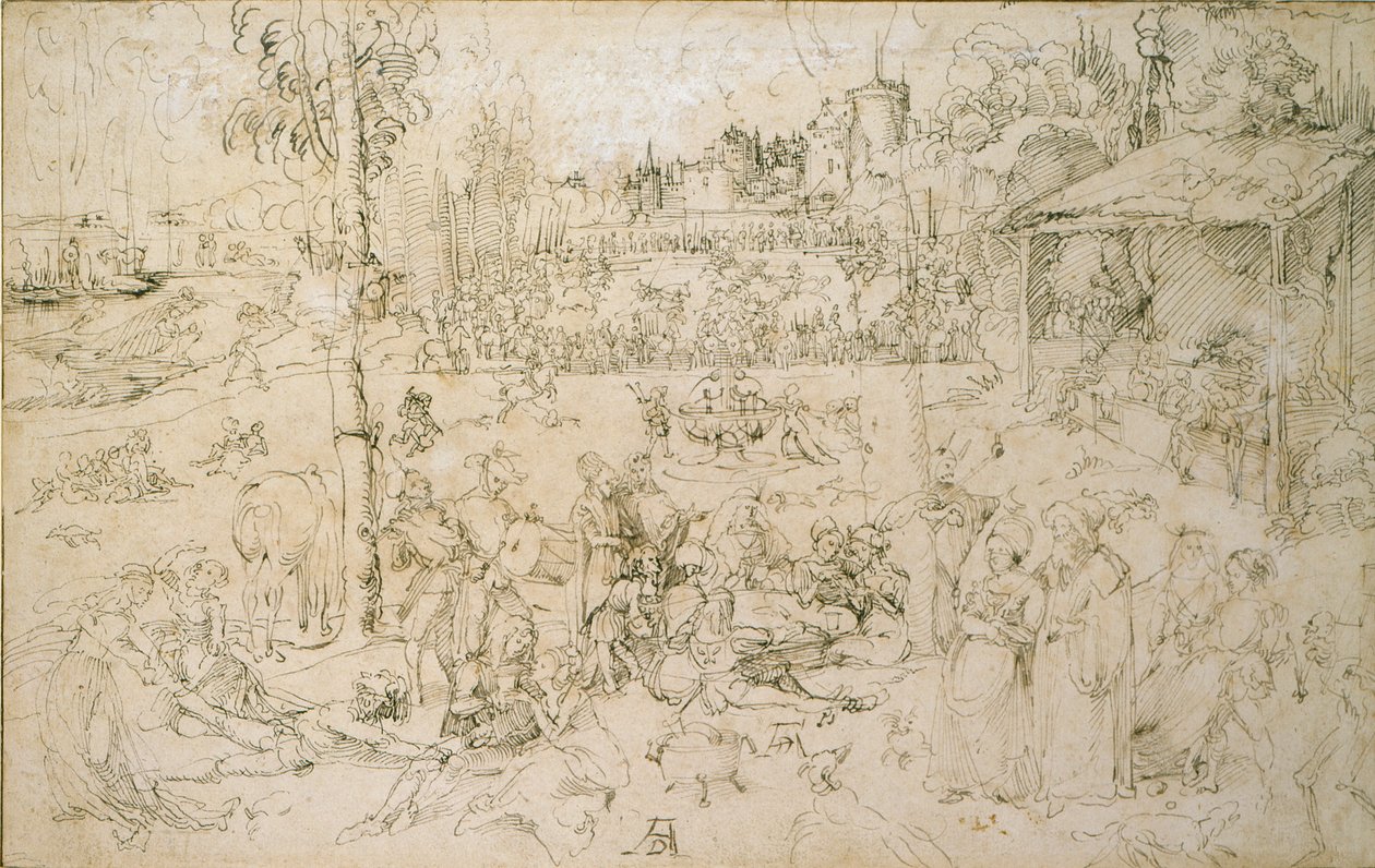 The Pleasures of the World, tidlig på 1500-tallet av Albrecht Dürer