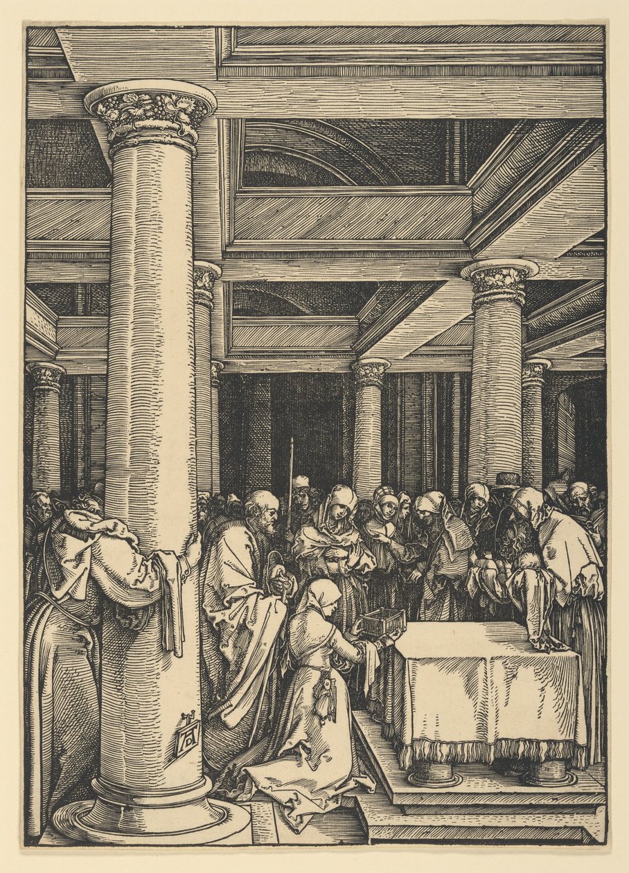 Fremstillingen i tempelet, fra Jomfru Marias liv av Albrecht Dürer