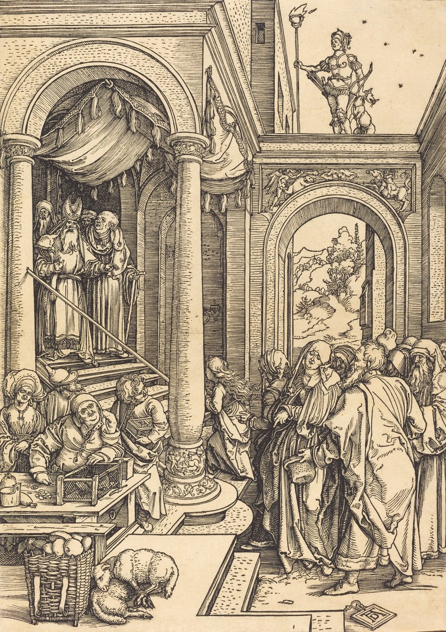 Presentasjonen av jomfruen i tempelet, ca. 15021503. av Albrecht Dürer