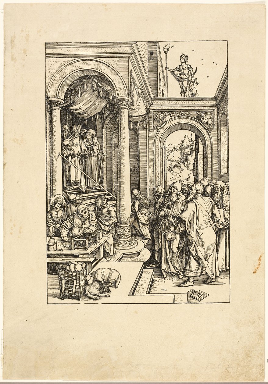 Presentasjonen av jomfruen i tempelet, fra Jomfruens liv av Albrecht Dürer