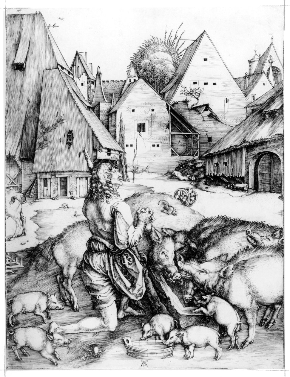 Den fortapte sønn, 1496 av Albrecht Dürer