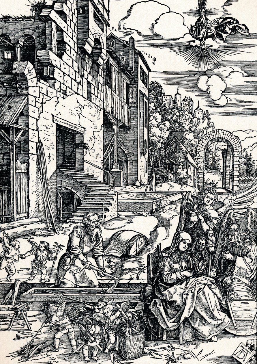 Resten under flukten til Egypt, 1506 1906 av Albrecht Dürer
