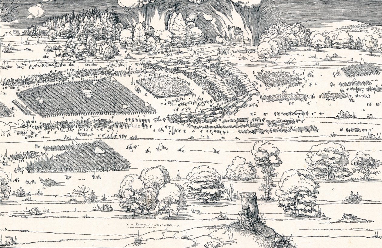 Beleiringen av en festning II, 1527 1906 av Albrecht Dürer