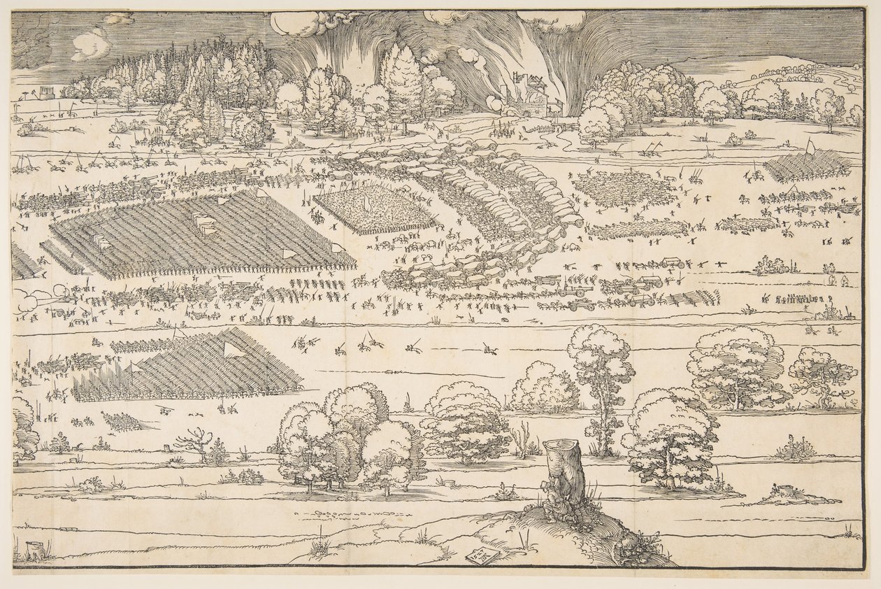 Beleiringen av en festning.n.d. av Albrecht Dürer