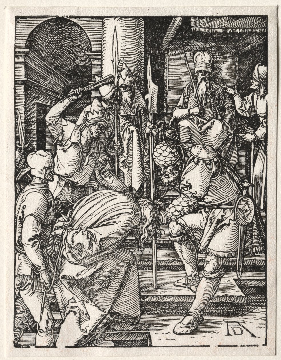 Den lille lidenskapen: Kristus før Annas, 1509-1511. av Albrecht Dürer