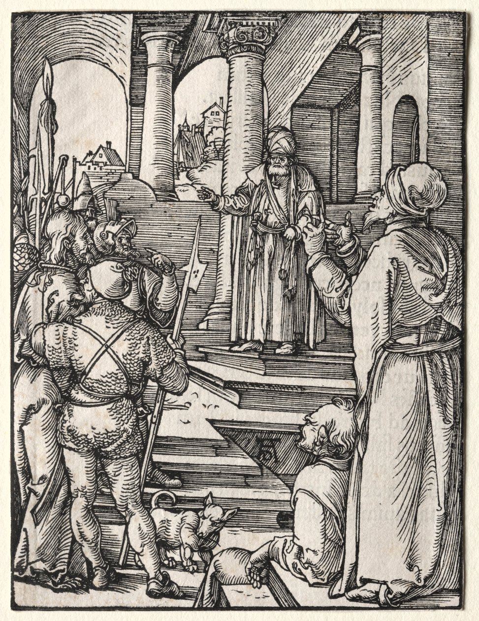 Den lille lidenskapen: Kristus før Pilatus, ca. 1509-1511. av Albrecht Dürer