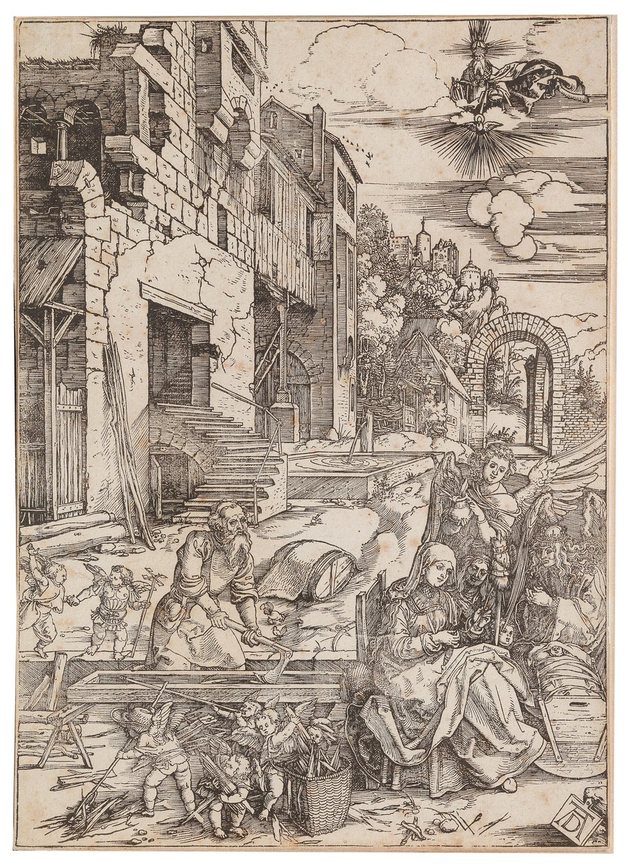 The Journ of the Holy Family in Egypt, fra The Life of the Virgin, ca. 1504. av Albrecht Dürer