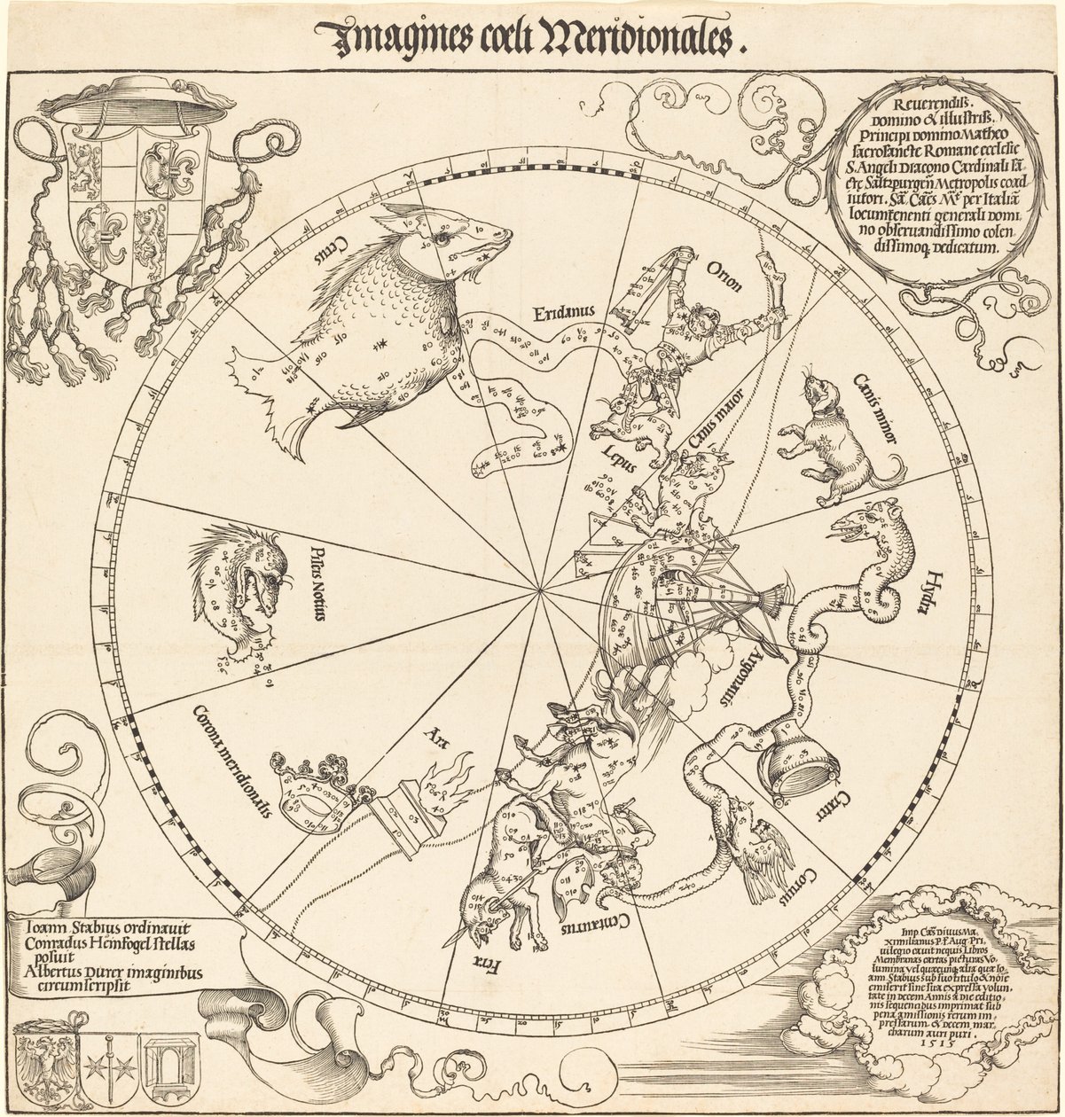 Den sørlige himmelhalvkule av Albrecht Dürer