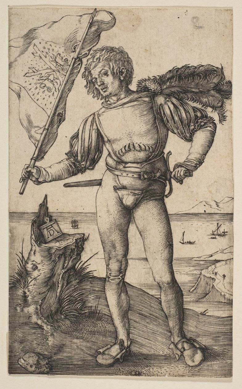 Fanebæreren, ca. 1501. av Albrecht Dürer