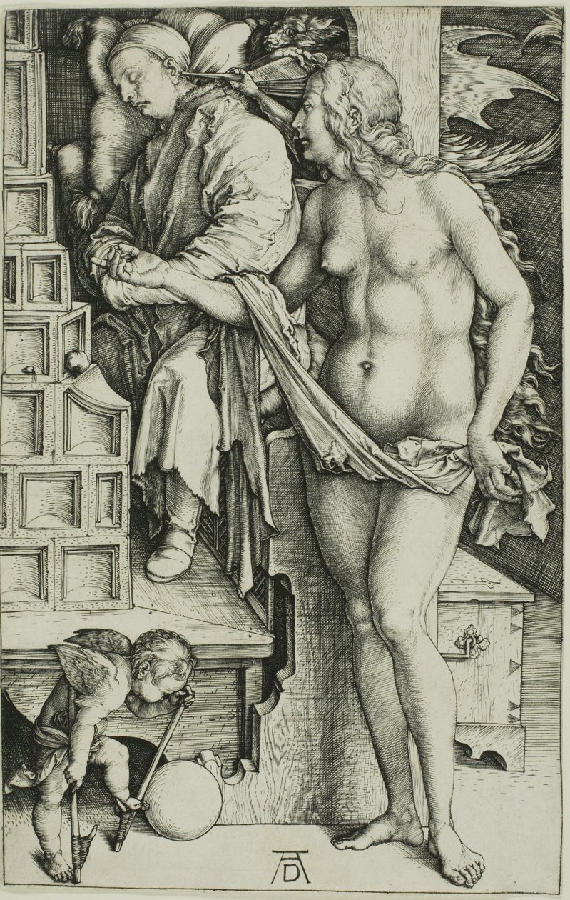 The Temptation of the Idler (The Dream of the Doctor) av Albrecht Dürer