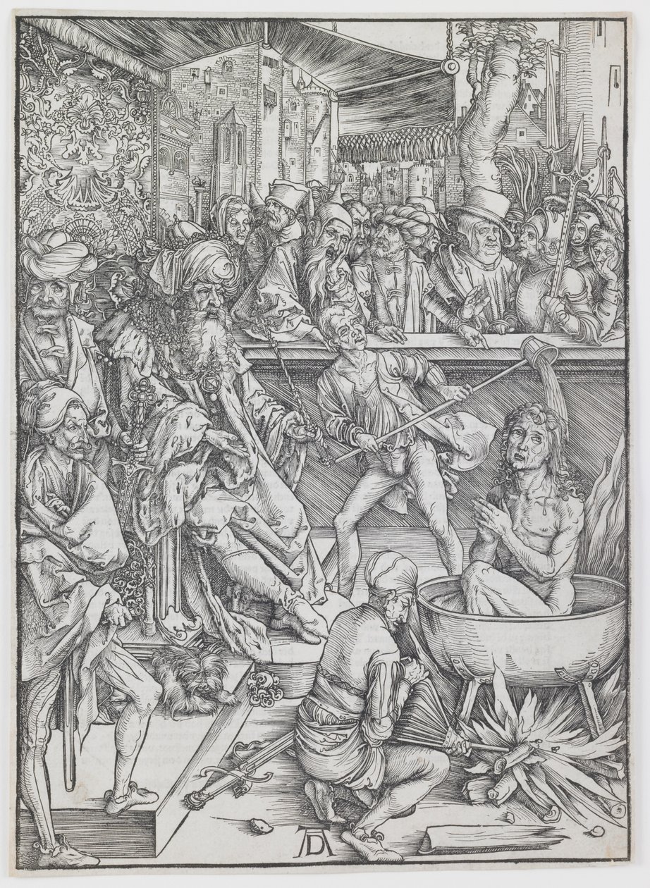 Torturen av evangelisten Johannes, fra serien «Apokalypsen» av Albrecht Dürer