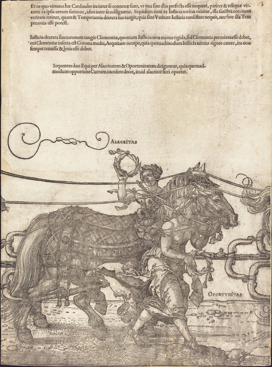 The Triumphal Chariot of Maximilian I (The Great Triumphal Car) [plate 4 av 8] av Albrecht Dürer