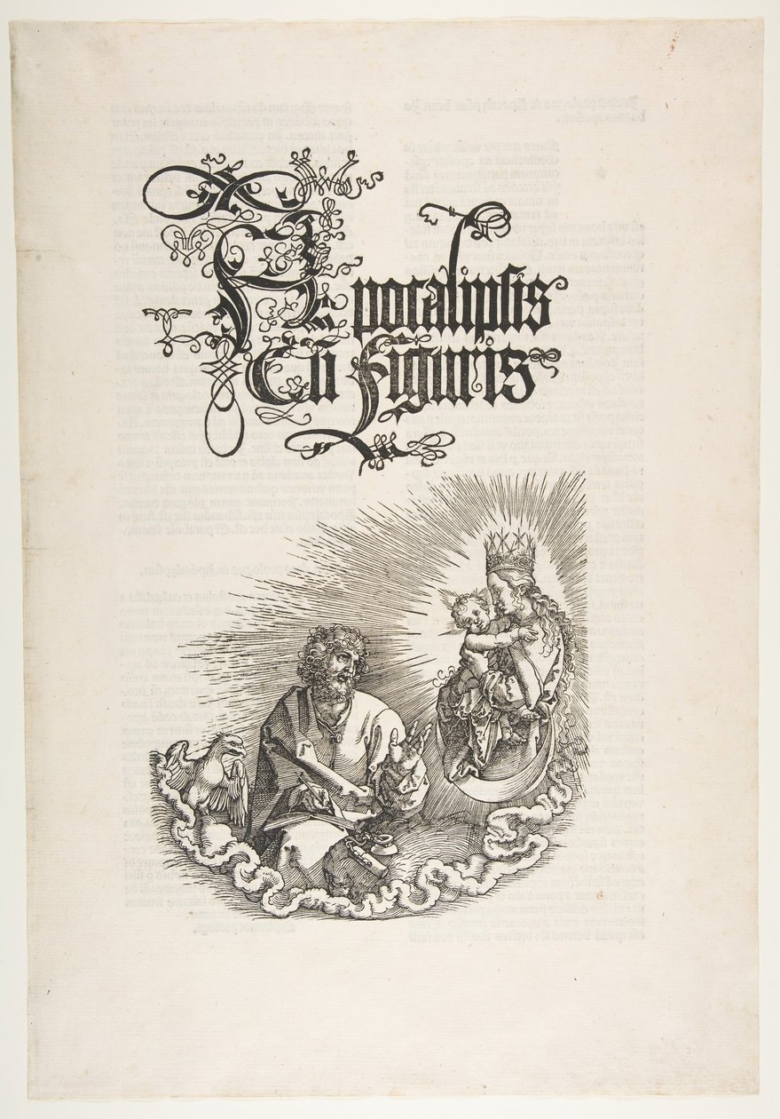 Jomfruen som vises for Johannes, fra The Apocalypse.n.d. av Albrecht Dürer