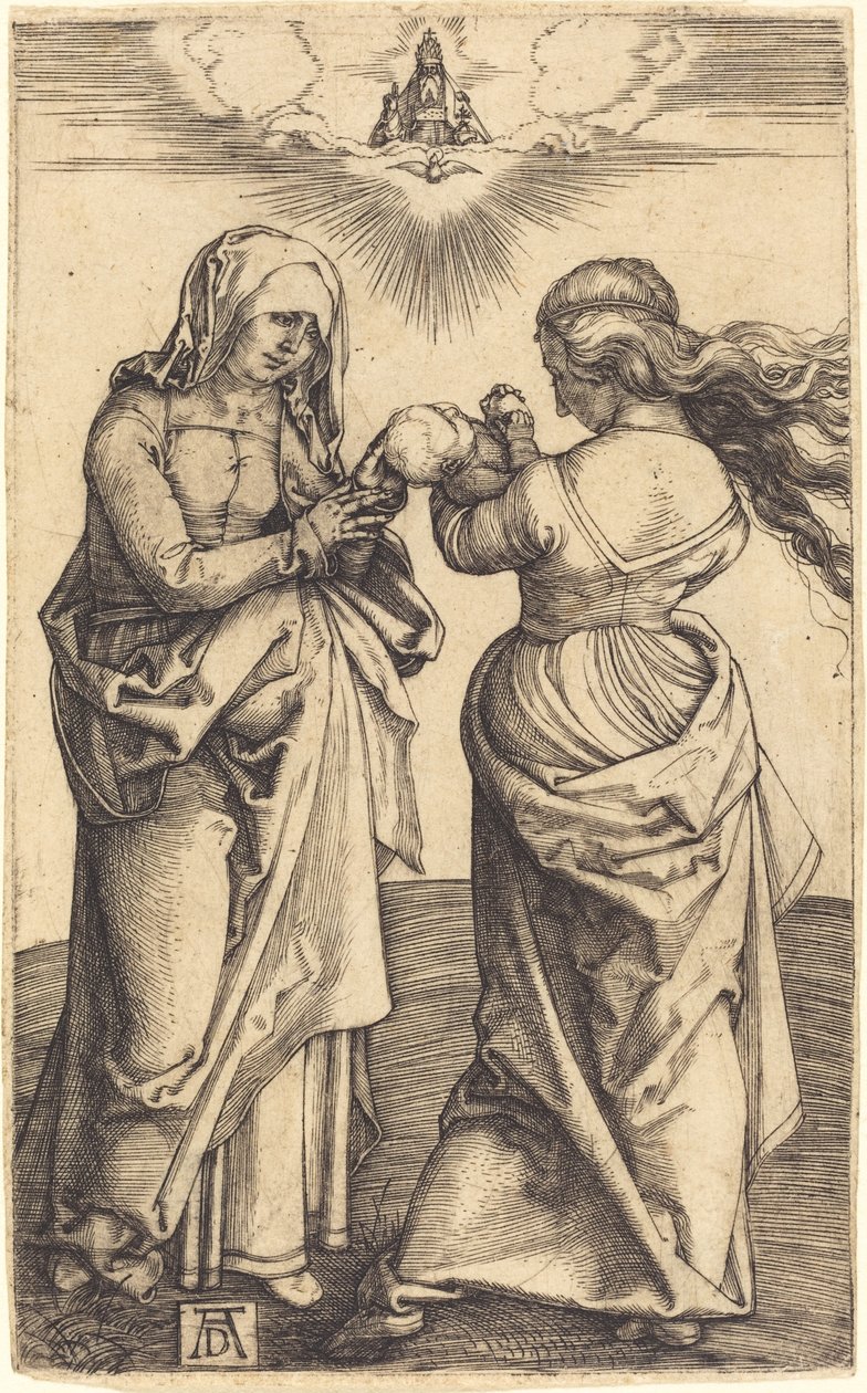 Jomfruen og barnet med Saint Anne av Albrecht Dürer