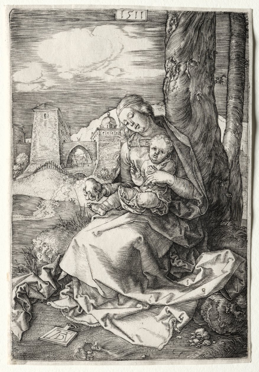 Jomfruen og barnet med pæren av Albrecht Dürer